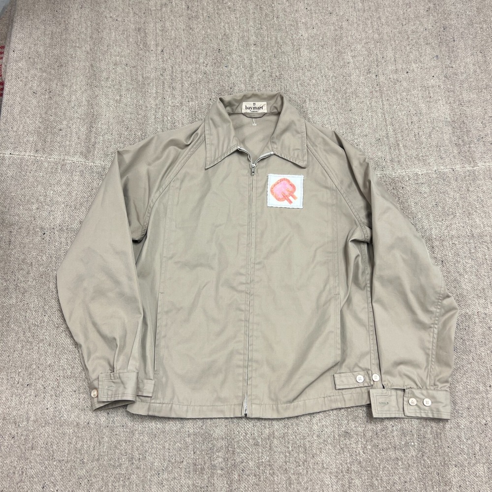 Vintage BayMart Harrington Jacket Medium Beige 1970s